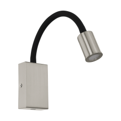 LED Απλίκα Σε Νικέλ Χρώμα Με Θήρα USB 3,5W 380lm TAZZOLI Eglo