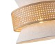 ΦΩΤΙΣΤΙΚΟ ΚΡΕΜΑΣΤΟ ΥΦΑΣΜΑ 1XE27 MAX 15W 260X1260mm ΜΠΕΖ - ΜΑΤ ΑΣΠΡΟ ARTE ILLUMINA ISLA