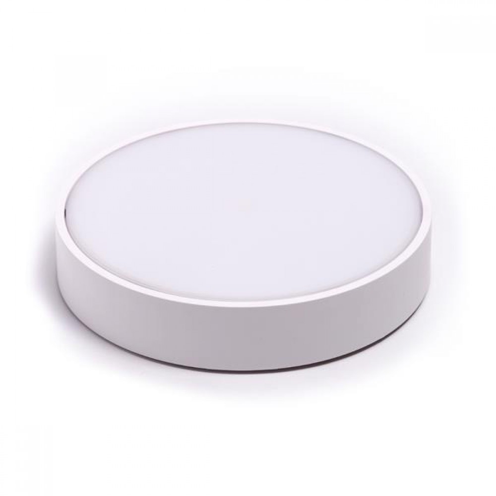 ΠΛΑΦΟΝΙΕΡΑ ΣΤΡΟΓΓΥΛΗ ΛΕΥΚΗ LED 24W Φ30 4000Κ IP54 EUROLAMP