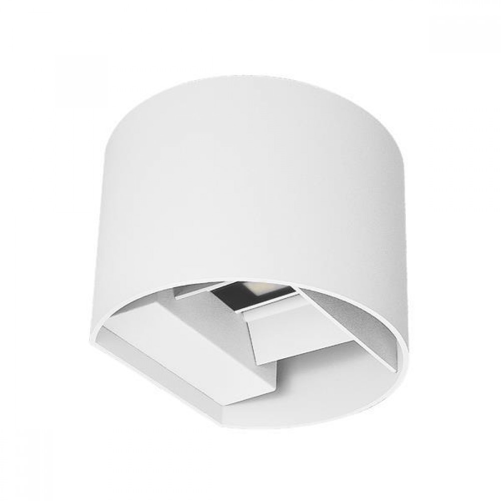 ARTE ILLUMINA ΑΠΛΙΚΑ ΤΟΙΧΟΥ ΑΛΟΥΜΙΝΙΟΥ ΛΕΥΚΗ 10W 3CCT 135*120*100MM ME GLASS DIFUSER EUROLAMP