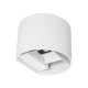 ARTE ILLUMINA ΑΠΛΙΚΑ ΤΟΙΧΟΥ ΑΛΟΥΜΙΝΙΟΥ ΛΕΥΚΗ 10W 3CCT 135*120*100MM ME GLASS DIFUSER EUROLAMP