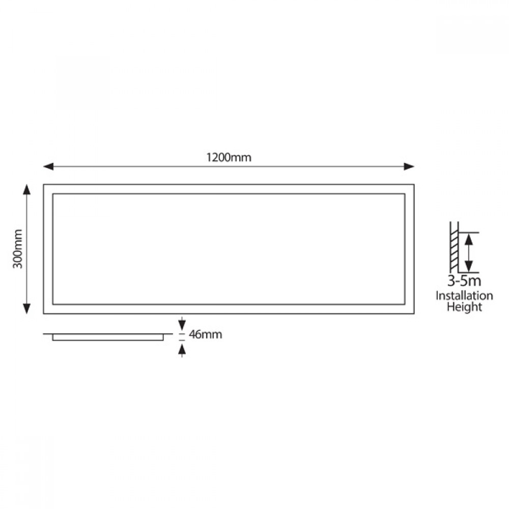 ΦΩΤΙΣΤΙΚΟ ΕΞΩΤΕΡΙΚΟ BACKLIGΗΤ UGR19 120X30 45W 3000Κ 220-240V ΛΕΥΚΟ EUROLAMP