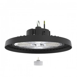 ΚΑΜΠΑΝΑ LED SMD UFO 200W DALI 100-277V 180L/W 4000Κ ΜΑΥΡΗ PRO EUROLAMP