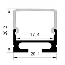 ΠΡΟΦΙΛ ΕΞΩΤΕΡΙΚΑ 2000*20,1*20,2° PLUS EUROLAMP