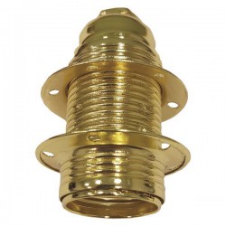 Ντουι Μεταλλικό Χρυσό E14 2 Δαχτυλίδια Eurolamp