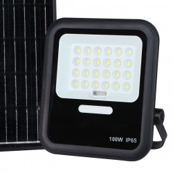 ΠΡΟΒΟΛΕΑΣ LED 100W SMD ΗΛΙΑΚΟΣ 4000K IP65 ΜΑΥΡΟΣ PLUS EUROLAMP