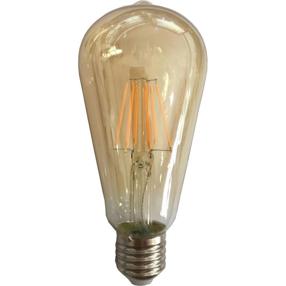 ΛΑΜΠΑ LED ST64 FILAMENT 10W E27 2500K 220-240V GOLD DIMMABLE