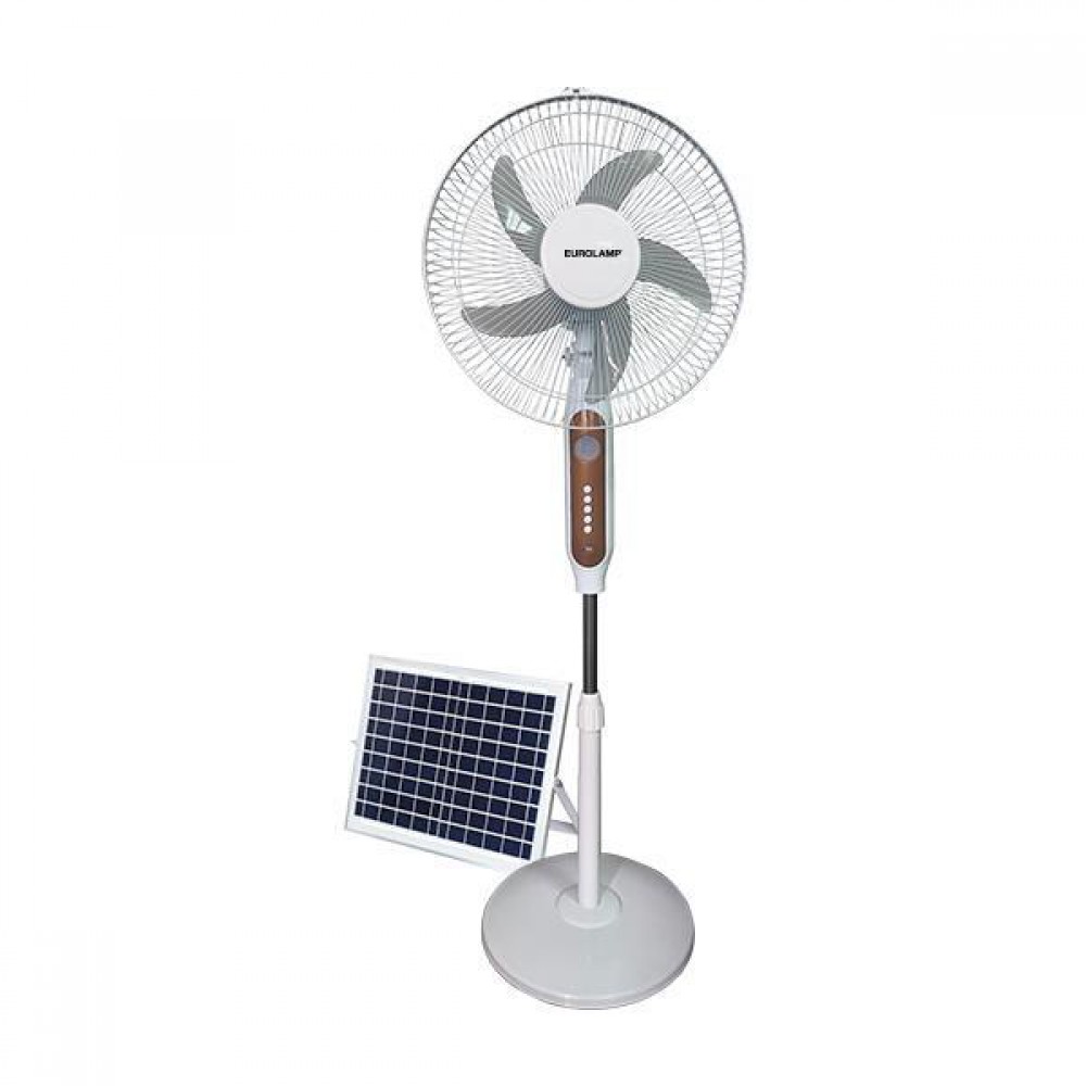 ΑΝΕΜΙΣΤΗΡΑΣ ΟΡΘΟΣΤΑΤΗΣ ΛΕΥΚΟΣ Φ45 15W ΕΠΑΝΑΦΟΡΤΙΖΟΜΕΝΟΣ ΜΕ ΗΛΙΑΚΟ ΠΑΝΕΛ EUROLAMP