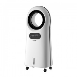AIR COOLER ΛΕΥΚΟ ΧΩΡΙΣ ΦΤΕΡΩΤΕΣ RGB ΦΩΣ ΜΕ ΚΟΝΤΡΟΛ ΚΑΙ ΙΟΝΙΣΤΗ 3,5L 110W EUROLAMP
