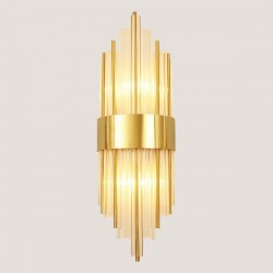 ΑΠΛΙΚΑ ΤΟΙΧΟΥ 2XΕ14 22X54 ΧΡΥΣΟ - EUROLAMP