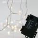 20 Χριστουγεννιάτικα Led Λαμπάκια Μπαταρίας 240cm Θερμό Φως Με 8 Προγράμματα Και Διάφανο Καλώδιο