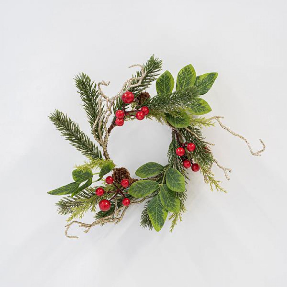 ΣΤΕΦΑΝΑΚΙ, ΜΕ ΧΡΥΣΑ ΚΛΑΔΑΚΙΑ, 22cm Magic Christmas