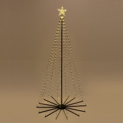 ΔΕΝΤΡΟ ΦΩΤΙΖΟΜΕΝΟ ΜΕ ΑΣΤΕΡΙ ΚΟΡΥΦΗ 180cm, 31V ΜΕΤΑΣΧΗΜΑΤΙΣΤΗ, ΑΝΑΔΙΠΛΟΥΜΕΝΗ ΒΑΣΗ, 505 MINI ΓΑΛΑΚΤΕΡΑ LED, ΜΑΥΡΟ ΠΛΑΚΕ ΧΑΛΚΙΝΟ ΚΑΛΩΔΙΟ, ΘΕΡΜΟ ΛΕΥΚΟ LED, ΠΡΟΕΚΤΑΣΗ ΠΑΡΟΧΗΣ 5m, IP44