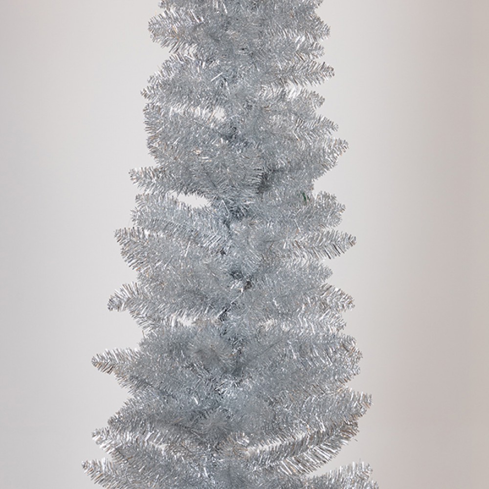 ΔΕΝΤΡΟ ΑΣΗΜΙ, SUPER SLIM, 210cm - Magic Christmas