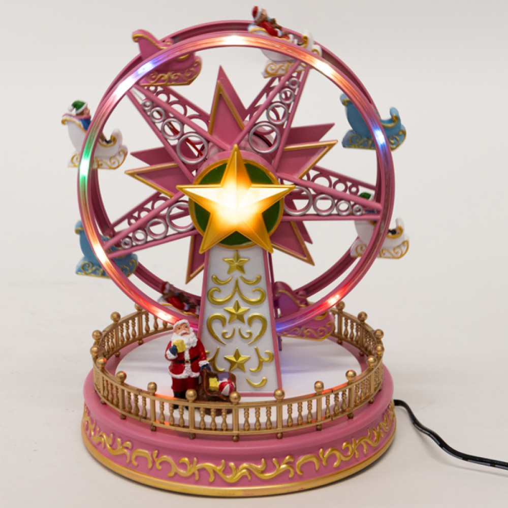 ΡΟΔΑ ΛΟΥΝΑ ΠΑΡΚ, ΡΟΖ, ΜΕ ΜΕΤΑΣΧΗΜΑΤΙΣΤΗ, ΜΕ ΜΟΥΣΙΚΗ ΚΑΙ ΚΙΝΗΣΗ, 18x18x23,5cm