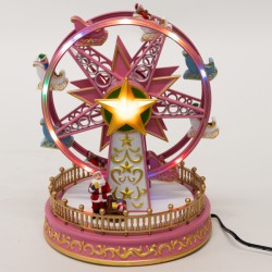 ΡΟΔΑ ΛΟΥΝΑ ΠΑΡΚ, ΡΟΖ, ΜΕ ΜΕΤΑΣΧΗΜΑΤΙΣΤΗ, ΜΕ ΜΟΥΣΙΚΗ ΚΑΙ ΚΙΝΗΣΗ, 18x18x23,5cm