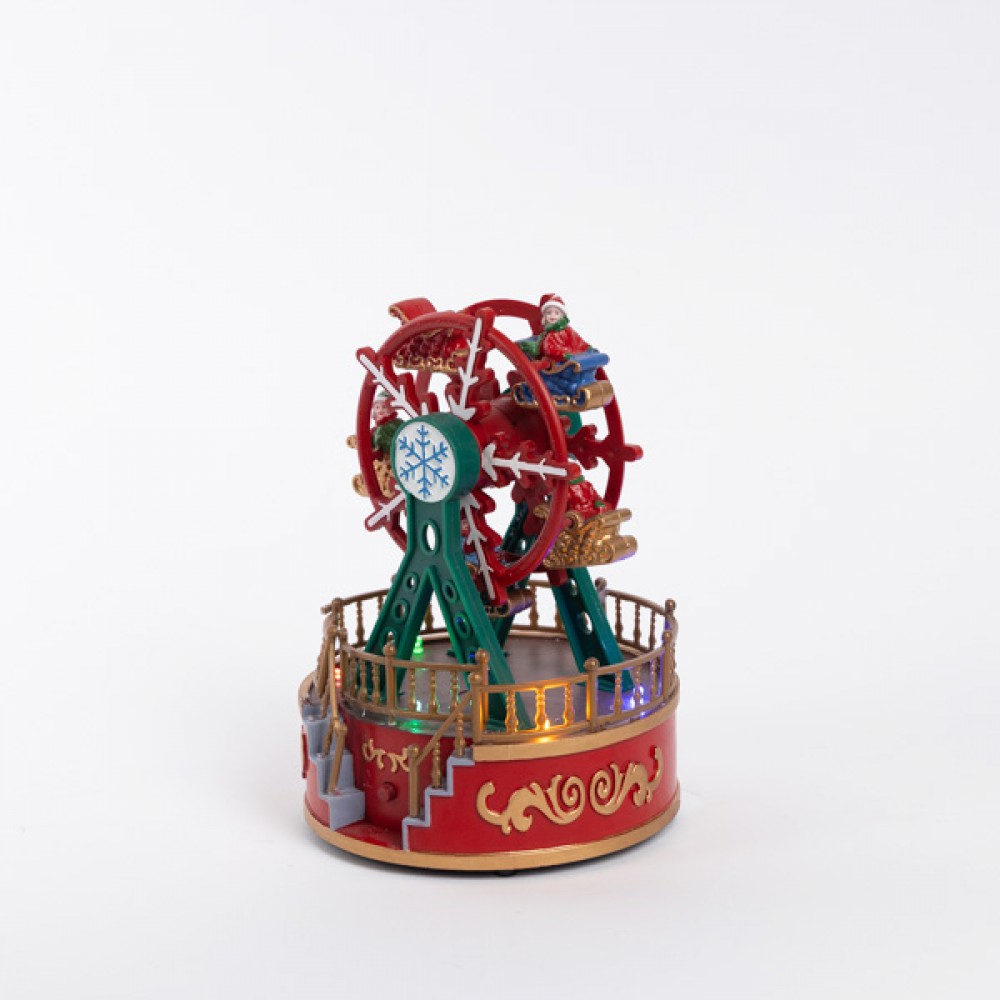 ΡΟΔΑ, ΠΡΑΣΙΝΗ ΚΟΚΚΙΝΗ, ΜΕ ΦΩΣ, ΜΟΥΣΙΚΗ ΚΑΙ ΚΙΝΗΣΗ, ΜΠΑΤΑΡΙΑΣ, 13x13x18.5cm