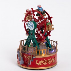 ΡΟΔΑ ΛΟΥΝΑ ΠΑΡΚ, ΜΕ ΧΙΟΝΟΝΙΦΑΔΑ, ΜΕ ΦΩΣ, ΜΟΥΣΙΚΗ ΚΑΙ ΚΙΝΗΣΗ, ΜΠΑΤΑΡΙΑΣ, 13x13x18.5cm