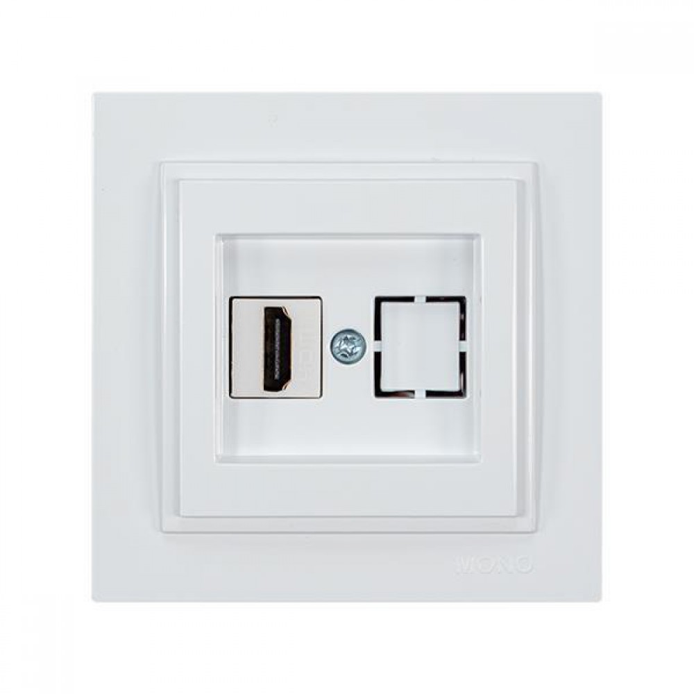 ΠΡΙΖΑ HDMI ΛΕΥΚΗ EUROLAMP ΠΡΙΖΑ HDMI ΛΕΥΚΗ EUROLAMP