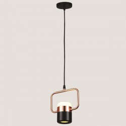 ΦΩΤΙΣΤΙΚΟ ΚΡΕΜΑΣΤΟ ΜΟΝΟΦΩΤΟ LED 3+5W 3000Κ 15.8X8X26.1 ΜΑΥΡΟ/ΧΡΥΣΟ - EUROLAMP