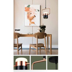 ΦΩΤΙΣΤΙΚΟ ΚΡΕΜΑΣΤΟ ΜΟΝΟΦΩΤΟ LED 3+5W 3000Κ 15.8X8X26.1 ΜΑΥΡΟ/ΧΡΥΣΟ - EUROLAMP