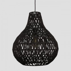 ΦΩΤΙΣΤΙΚΟ ΚΡΕΜΑΣΤΟ ΜΟΝΟΦΩΤΟ Ε27 MAX40W Φ40X47CM ΣΧΟΙΝΙ ΜΑΥΡΟ - EUROLAMP