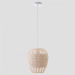 ΦΩΤΙΣΤΙΚΟ ΚΡΕΜΑΣΤΟ ΜΟΝΟΦΩΤΟ Ε27 Φ25,5X29 RATTAN (ΨΑΘΙΝΟ) - EUROLAMP