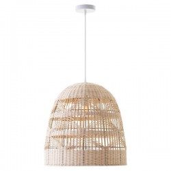 ΦΩΤΙΣΤΙΚΟ ΚΡΕΜΑΣΤΟ ΜΟΝΟΦΩΤΟ Ε27 Φ44X46 RATTAN (ΨΑΘΙΝΟ) - EUROLAMP
