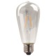 Λάμπα LED ST64 CROSSED FILAMENT 11W E27 220-240V DIMMABLE CLEAR Θερμό Λευκό 3000K Eurolamp
