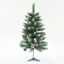 Χριστουγεννιάτικο Δέντρο Έλατο Χιονισμένο Με BERRY, 90CM - Magic Christmas