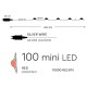 Fairy Lights Σειρά 100 ΜΙΝΙ LED, Σταθερό, Με Μετασχηματιστή, Προέκταση Παροχής 5M, Ασημί Χαλκός, Κόκκινο LED, Aνα 10CM, 10M, IP44 - Magic Christmas