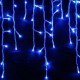 Βροχή 144 LED 300x60cm Επεκτεινόμενα Με Διάφανο Καλώδιο  Αδιάβροχα IP44 Μπλε Magic Christmas