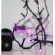 240 LED Σε Σειρά Με Πρόγραμμα Και Πράσινο Καλώδιο Αδιάβροχα IP44 Μωβ Magic Christmas