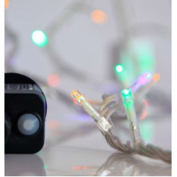 240 LED Σε Σειρά Με Πρόγραμμα Και Διάφανο Καλώδιο Αδιάβροχα IP44 Χρωματιστό Magic Christmas