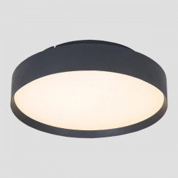 ΠΛΑΦΟΝΙΕΡΑ LED 40W Φ450X110 3000Κ ΜΑΥΡΗ - EUROLAMP