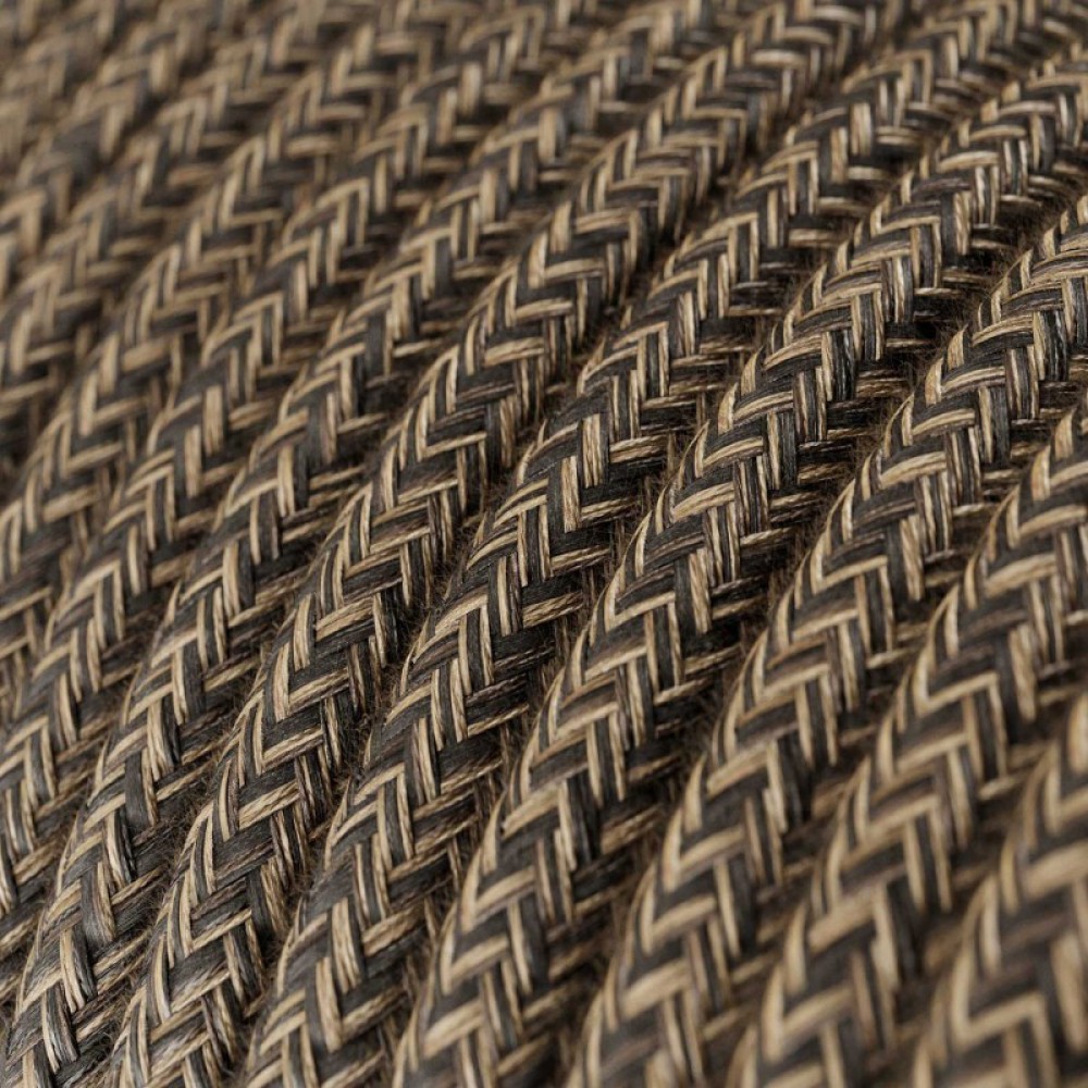 Κρεμαστό φωτιστικό 4φωτο Διπλό Cage Clobe Bumped - Wenge Εφε 4xE27 - Creative Cables