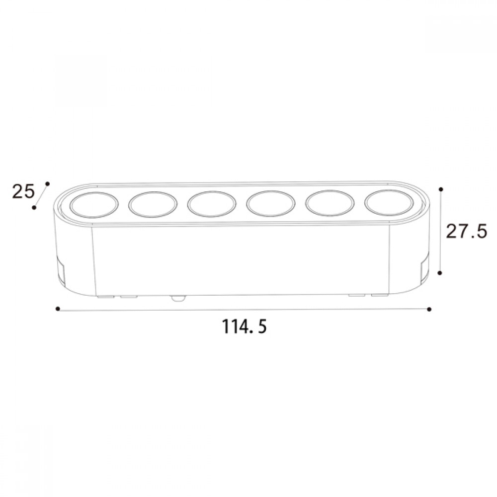 ΦΩΤΙΣΤΙΚΟ ΜΑΥΡΟ ΜΑΓΝΗΤΙΚΗΣ ΡΑΓΑΣ ULTRA SLIM 6W 3CCT 114.5x25x27.5mm 36⁰ EUROLAMP