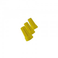 Κάψες Καλωδίων 2.5mm ( Κίτρινο ) Eurolamp