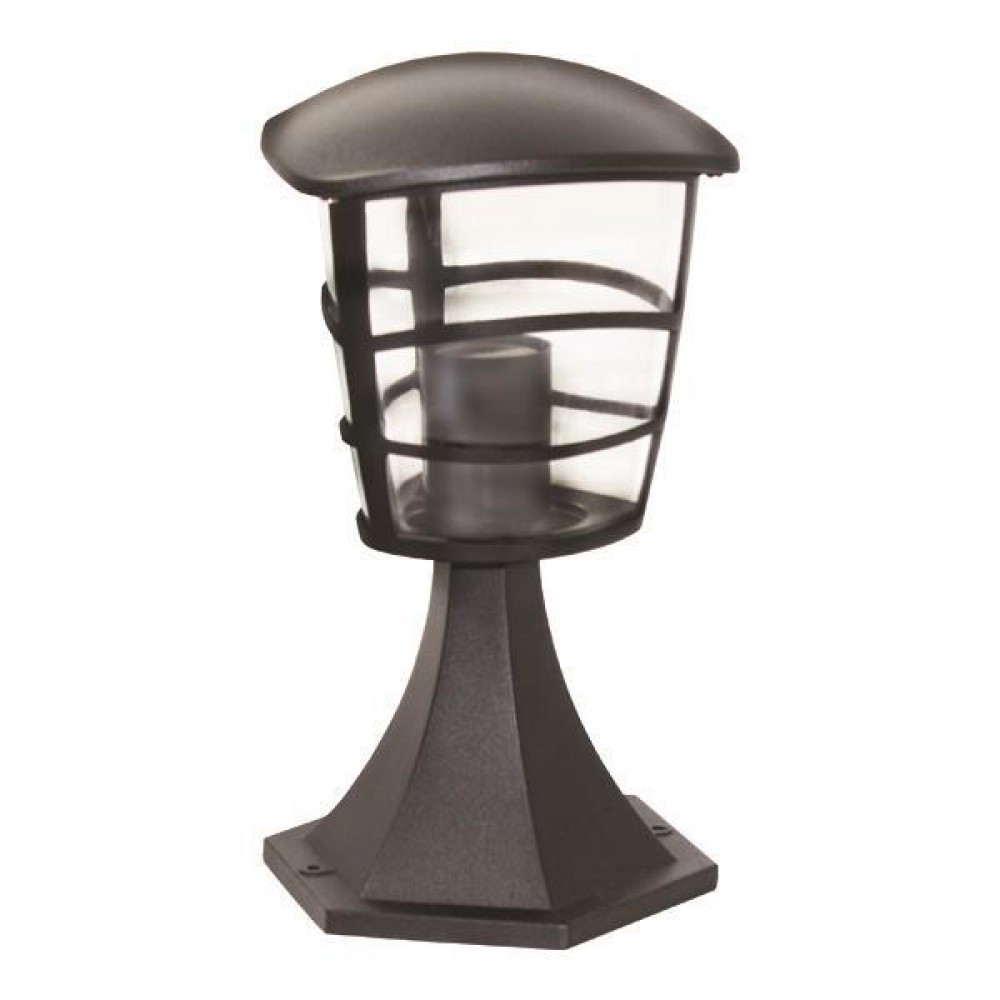 Κολωνάκι Δαπέδου Τριγωνικό E27 170X300MM IP44 Μαύρο - Eurolamp