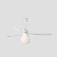 Ανεμιστήρας Με Ατσάλινο Μοτέρ Και Λεπίδες Από ABS Με LED Φως 20W - Λευκός AMELIA L BALL SMART FARO