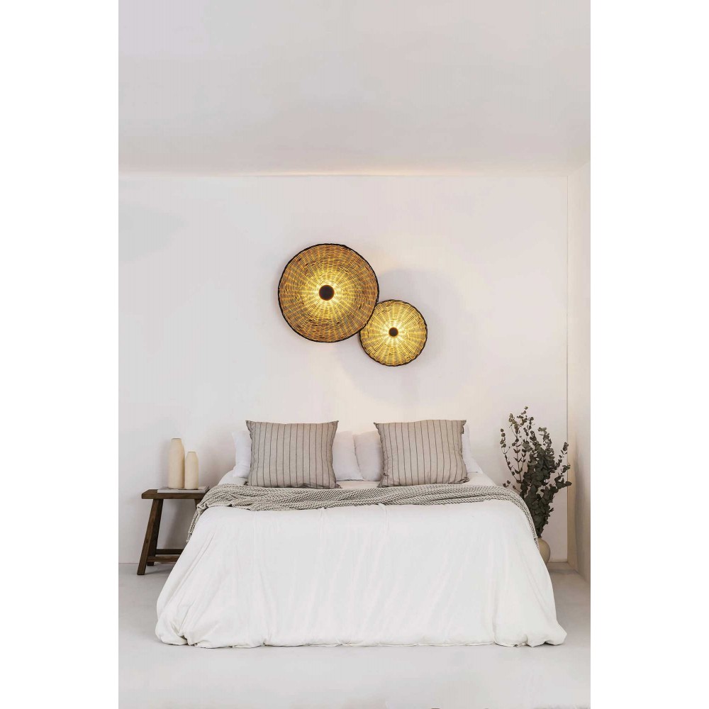 Φωτιστικό Τοίχου Και Οροφής Από Ρατάν 1xE27 COSTAS 400 H70 FARO