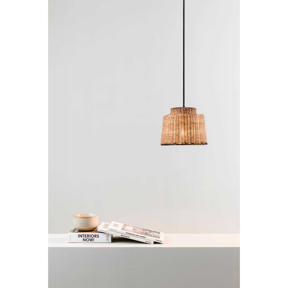 Κρεμαστό Φωτιστικό Μονόφωτο από Ραττάν 1xE27 SAIPAN FARO