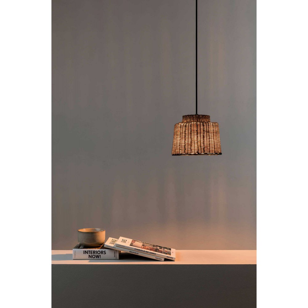 Κρεμαστό Φωτιστικό Μονόφωτο από Ραττάν 1xE27 SAIPAN FARO