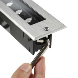 Χωνευτό Φωτιστικό Εξωτερικού Χώρου Αλουμινίου LED 9W 25º 3000K IP67 24V FALLS 290 - FARO