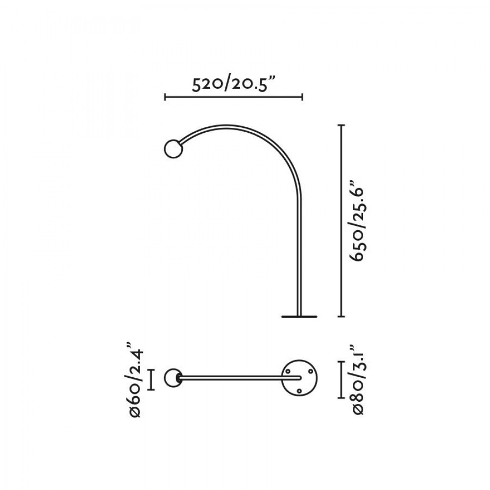 LED Φωτιστικό Δαπέδου 3W IP65 CUCA 650 Faro