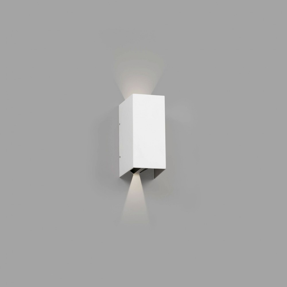 LED Απλίκα Εξωτερικού Χώρου Σε Λευκό 6W IP65 BLIND FARO - Φωτιστικό τοίχου εξωτερικού χώρου, κατασκευασμένο από χυτό αλουμίνιο.