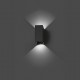 LED Απλίκα Εξωτερικού Χώρου Σε Σκούρο Γκρί 6W IP65 BLIND FARO - Φωτιστικό τοίχου εξωτερικού χώρου, κατασκευασμένο από χυτό αλουμίνιο.