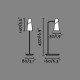 LED Επιτραπέζιο Φωτιστικό Σε Λευκό ή Μαύρο Χρώμα 4W LAO - FARO
