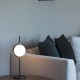 LE VITA Επιτραπέζιο Φωτιστικό Μαύρο Με Οπάλ Γυαλί - LED 6W DIMMABLE FARO