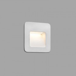 LED Εξωτερικό Χωνευτό Φωτιστικό Τοίχου 3W SMD Αλουμινίου Με Διάφανο Διαχύτη Λευκό NASE-1 - FARO